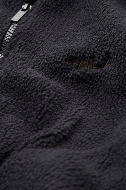 1/4 Zip Fleece Jacket - Black