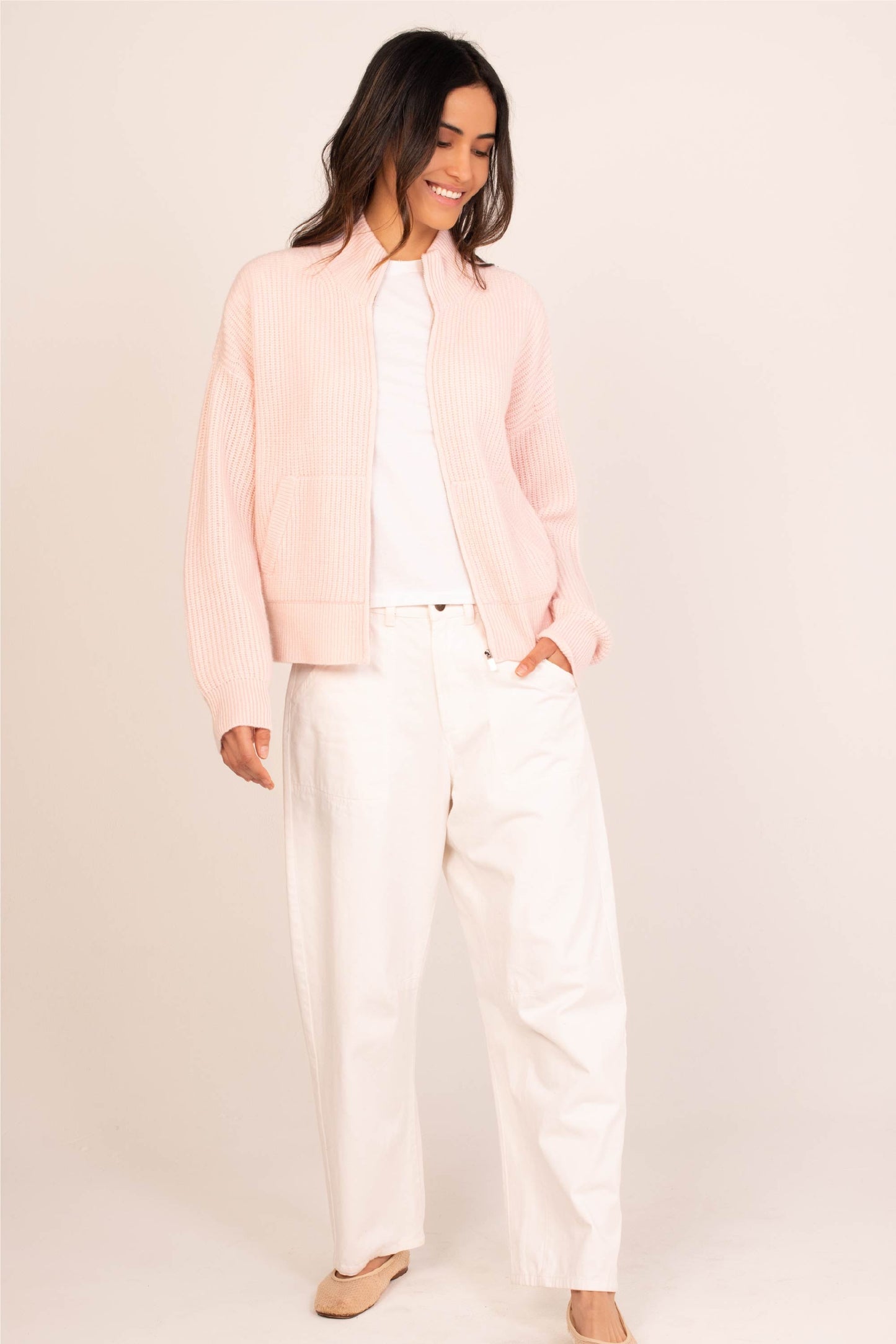Bay Street Cashmere Zip Up