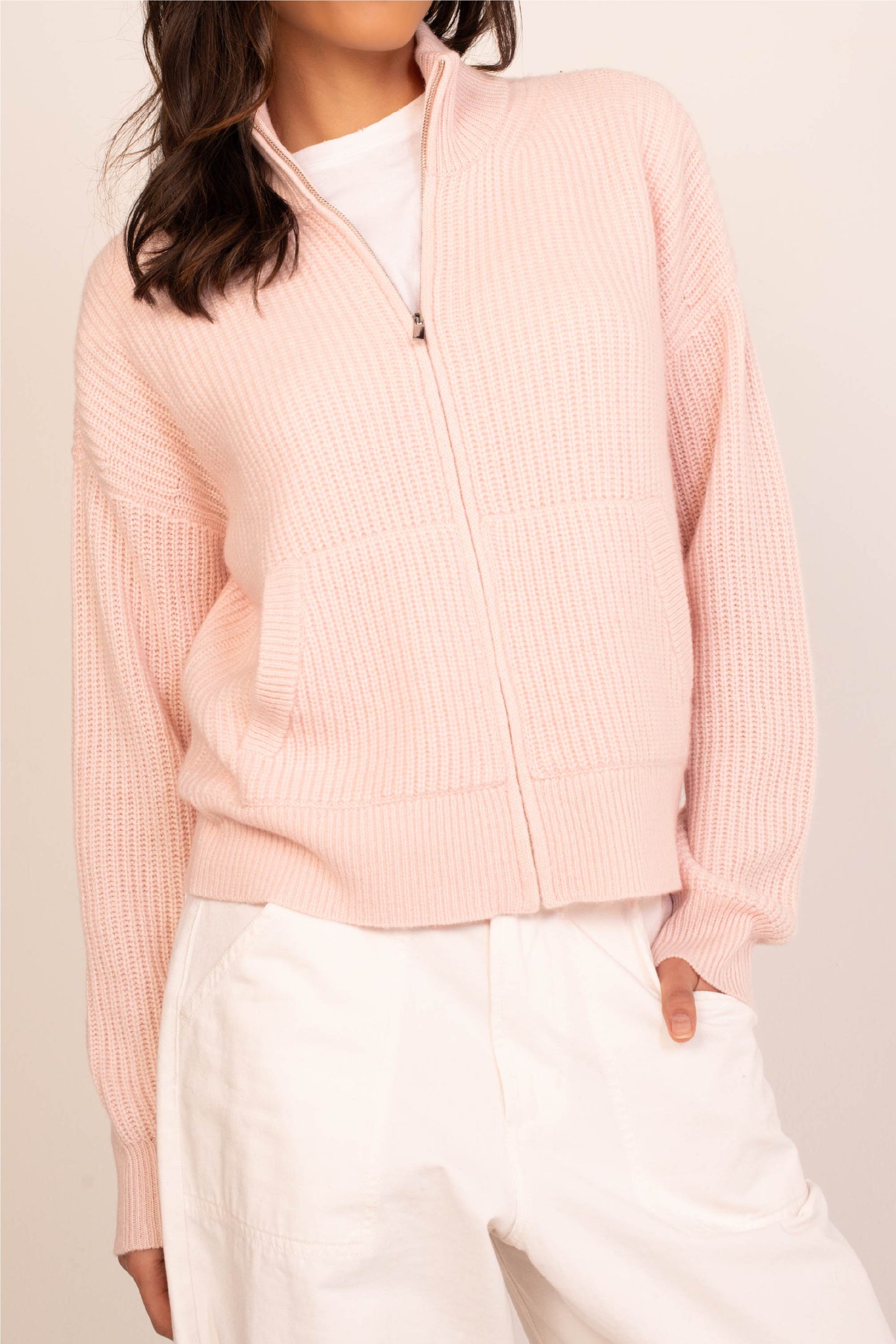 Bay Street Cashmere Zip Up