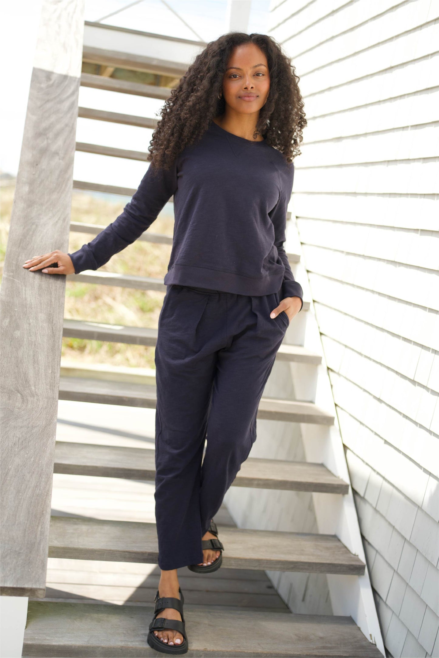 Sunset Pant in Slub Cotton