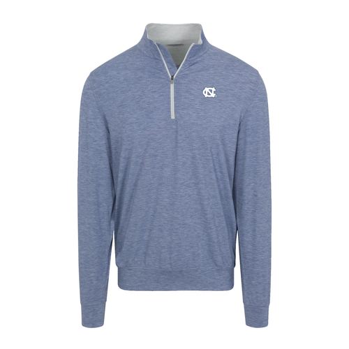 North Carolina Velocity Performance Quarter Zip Dark Steel Blue