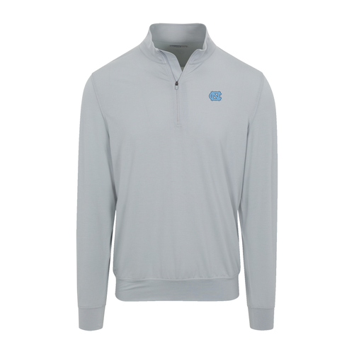 North Carolina Velocity Performance Quarter Zip Light Grey