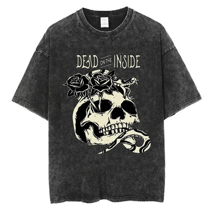 Bad Omens Band Music Tour 2024 Washed T Shirt Retro 90s Men