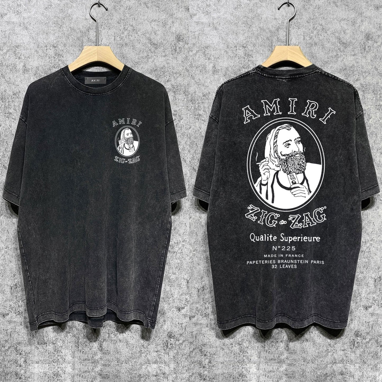 Amiri T-Shirt Distressed Retro Short Sleeve T-shirt