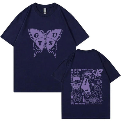 2024 New Sour Guts Vampire Print T-Shirt Men Women Hip Hop