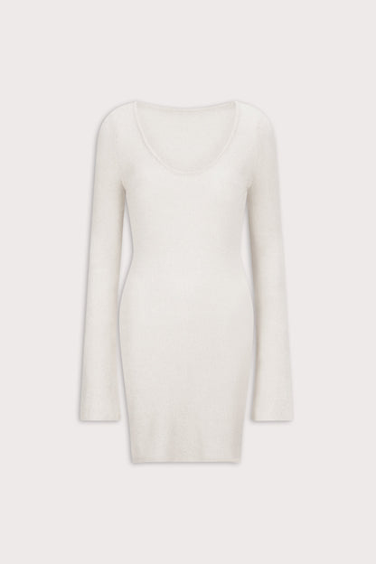 Multiway Beach Knit Mini Dress - Ivory