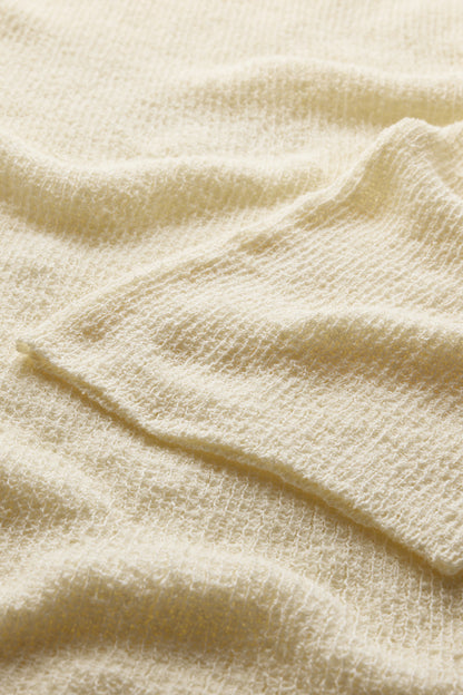 Multiway Beach Knit Mini Dress - Lemon Yellow