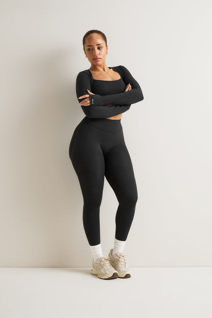 Sculpt Seamless Active Shrug - Black Marl