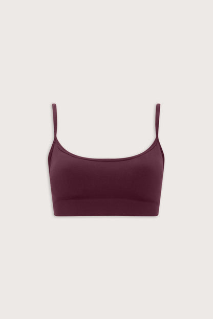 Sculpt Seamless Bandeau Sports Bra - Fig