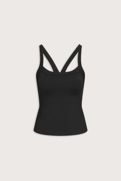 Sculpt Seamless Scoop Neck Cami - Black