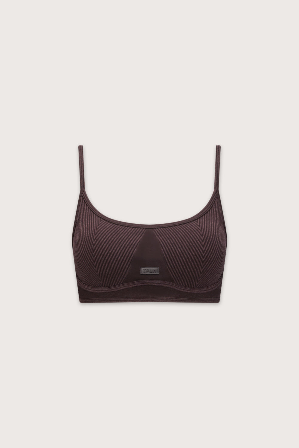 Seamless Rib Bra - Vintage Brown