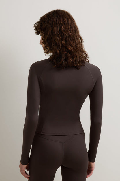 SkinLuxe Zip Through Jacket - Americano