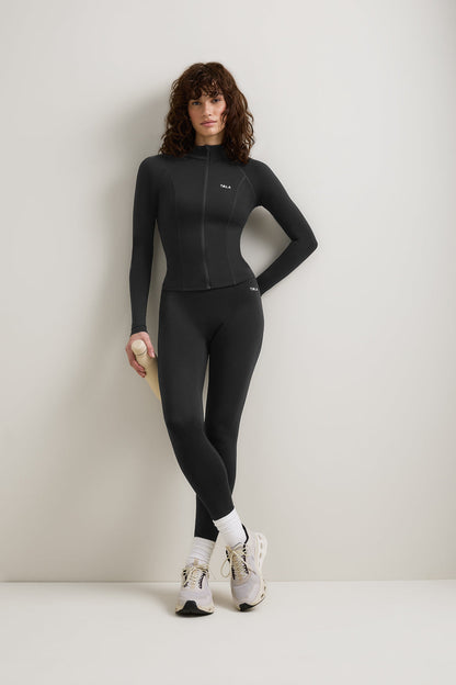 SkinLuxe Zip Through Jacket - Shadow Black