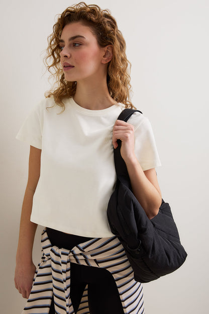 Boxy Baby Tee - Ivory