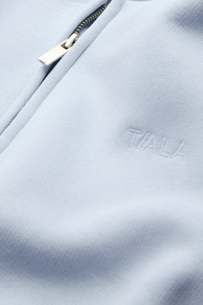 Cocoon Zip Through Hoodie - Baby Blue