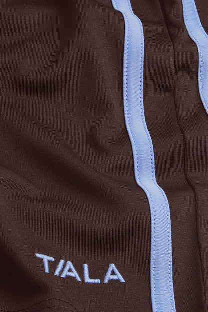 Contrast Stripe Short - Chestnut Brown