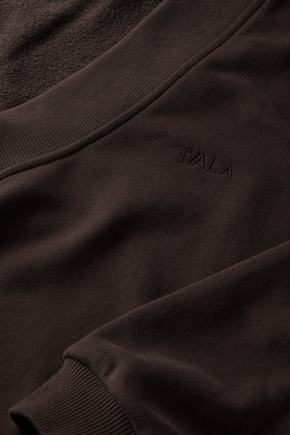 V-Neck Sweatshirt - Americano