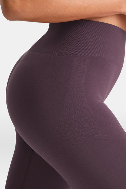 Sculpt Seamless Scrunch Legging - Plum Marl