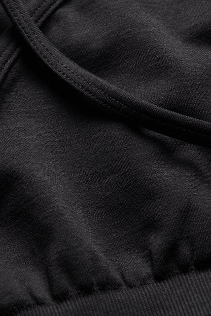 Sculpt Seamless Cross Back Sports Bra - Black Marl