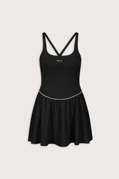 SkinLuxe Floaty Active Dress - Shadow Black