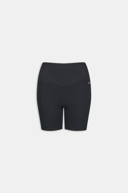 SkinLuxe High V-Waisted Shorts - Shadow Black