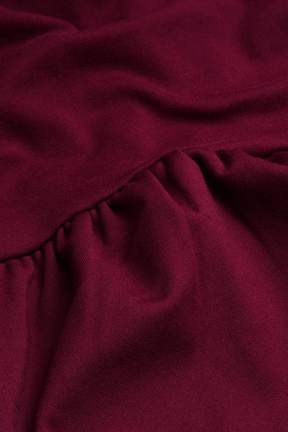 365 Plunge Neckline Top - Port Red