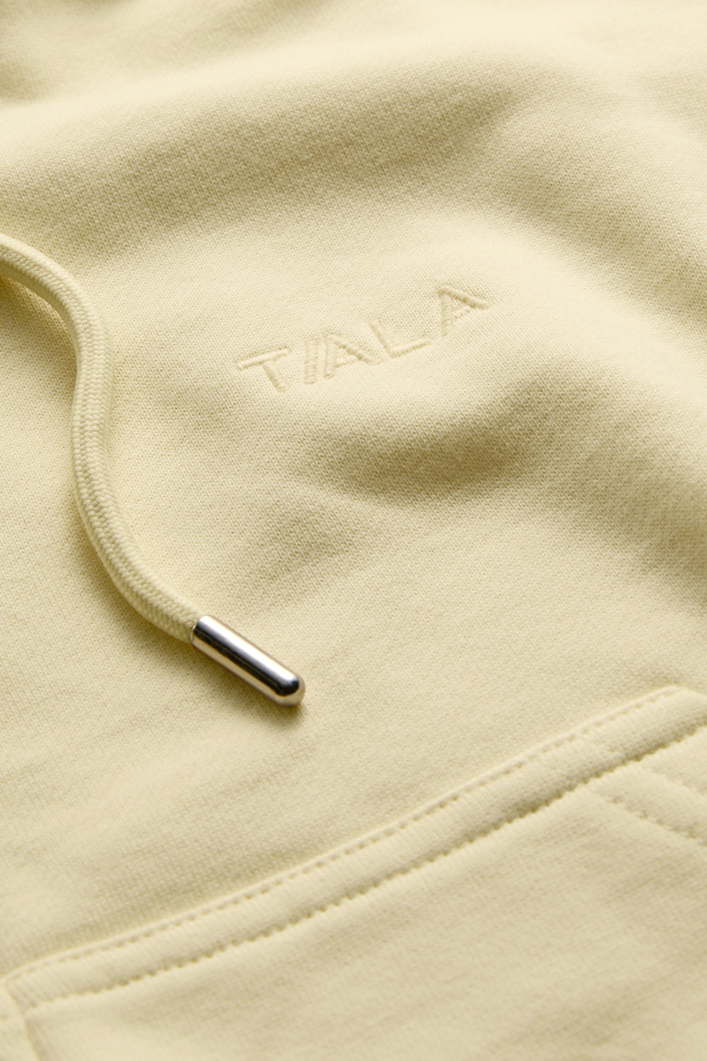 Relaxed Cotton Cocoon Hoodie - Lemon Yellow
