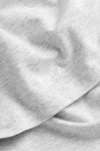 365 Core Cotton Long Sleeve T-Shirt - Grey Marl