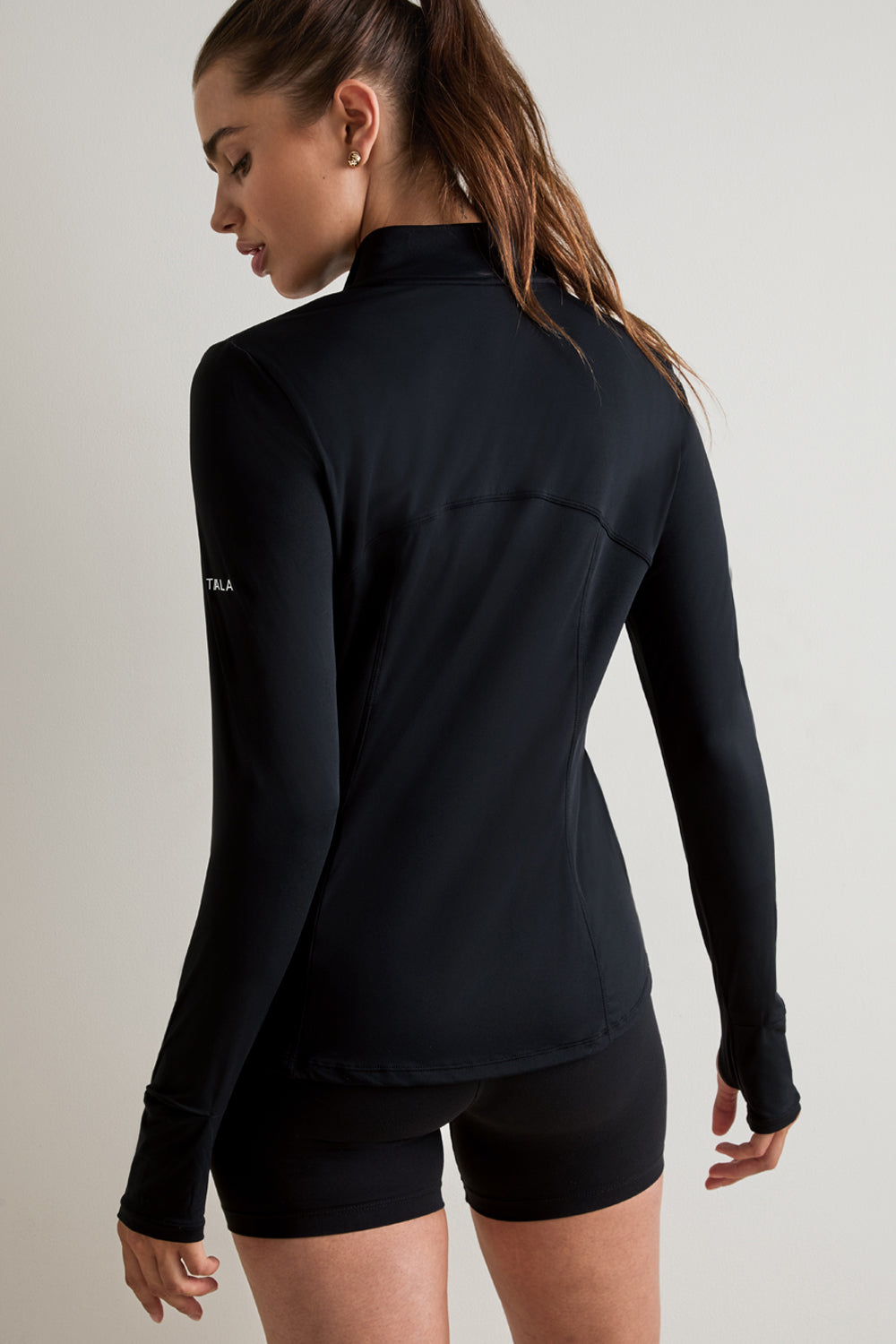 UltraLite Quarter Zip Jacket - Black