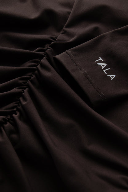 UltraLite Ruched Long Sleeve Top - Americano