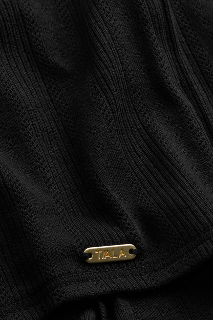 Pointelle Boxer Brief - Black