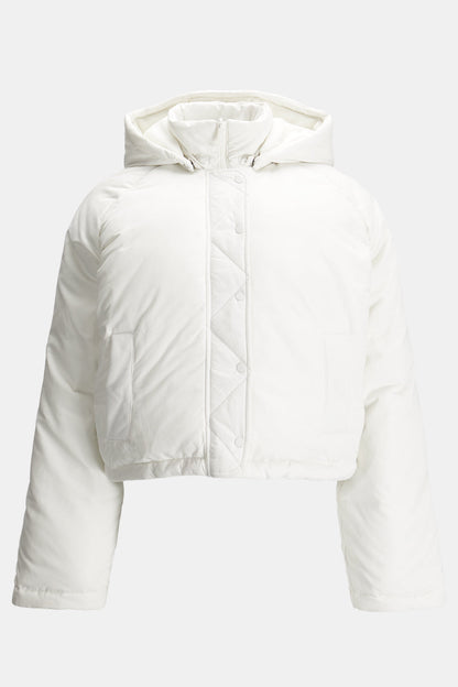 Cocoon T Logo Reversible Puffer Jacket - Coconut Milk