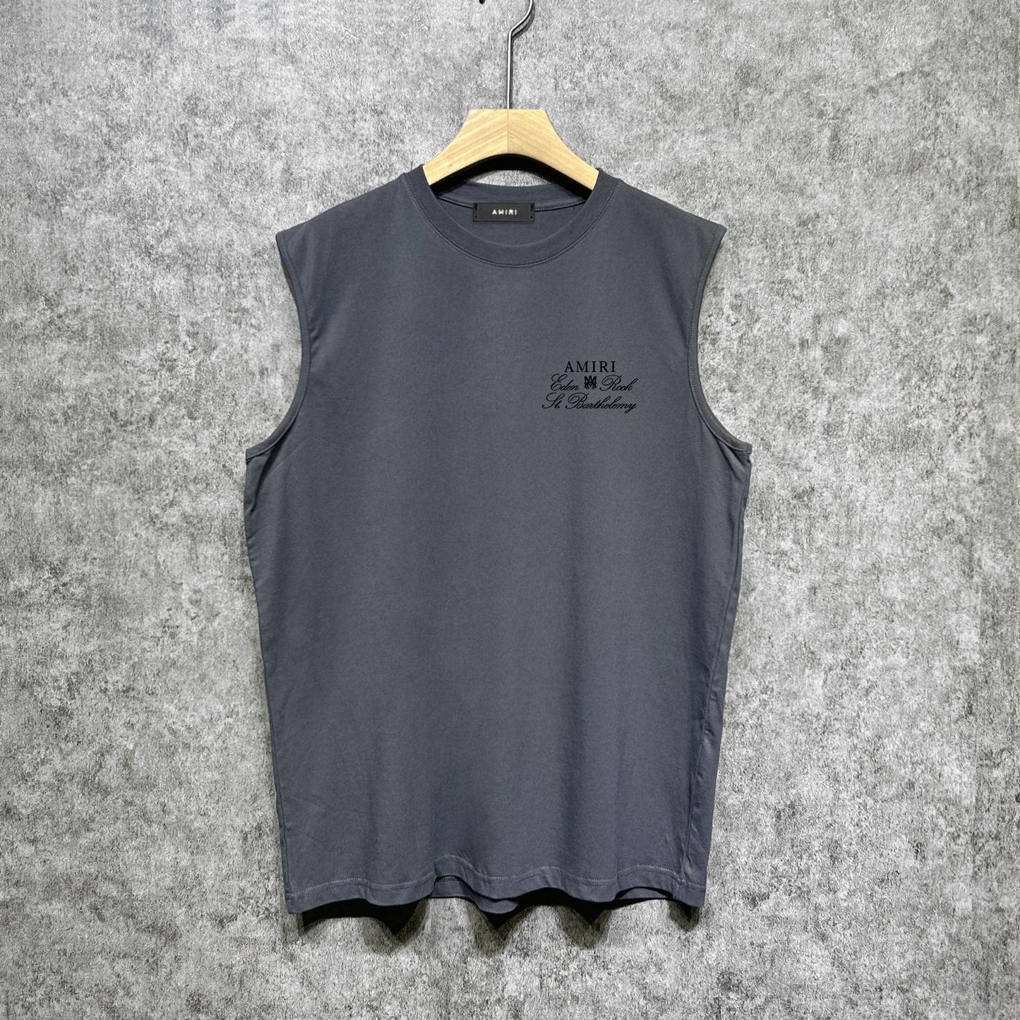 Amiri tank top sketch airplane letterprinting