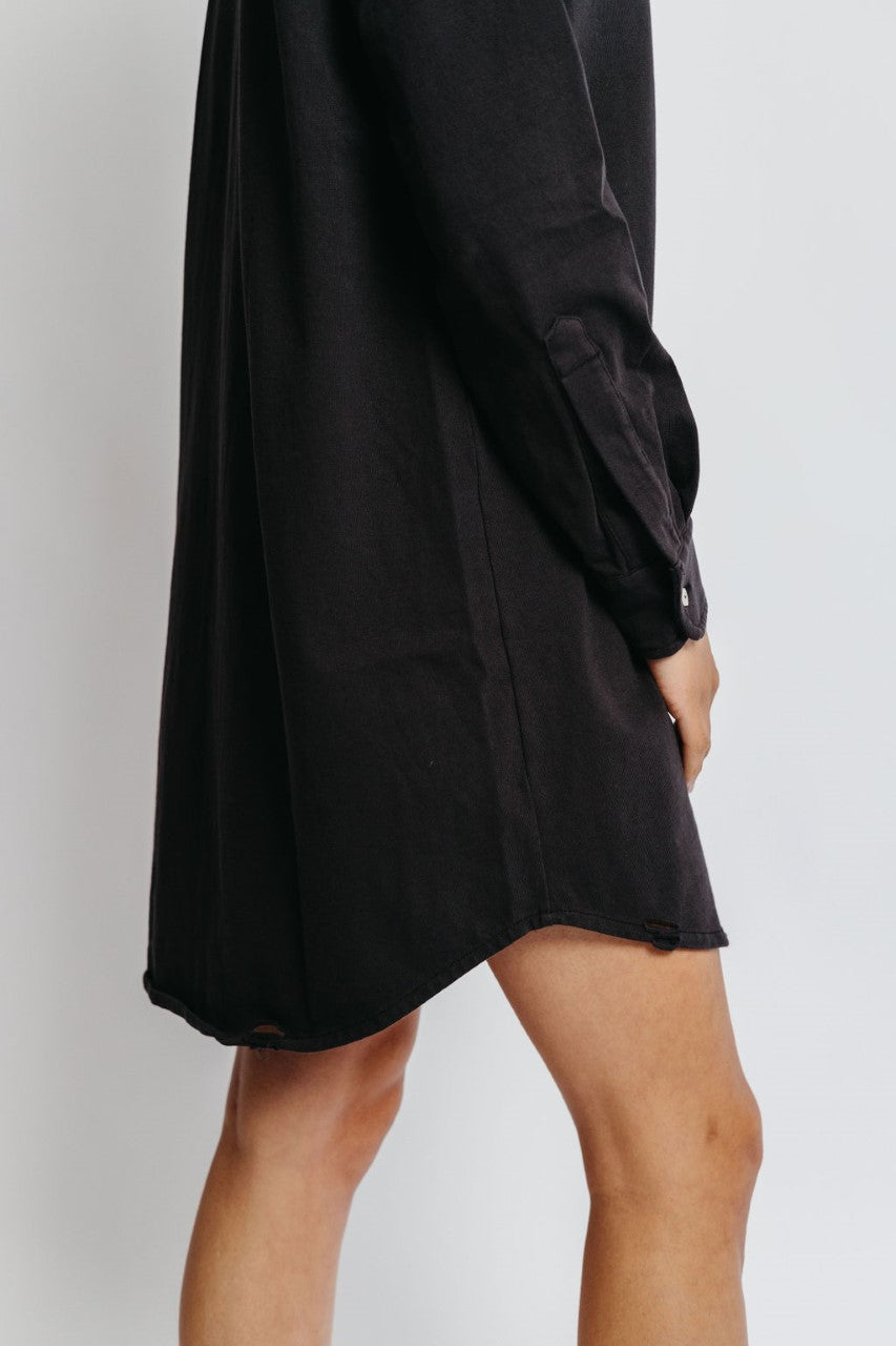 Sale Andi Distressd Button-Down Dress