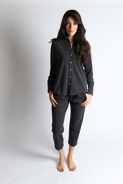 Sale Andi Distressed Button Down Top