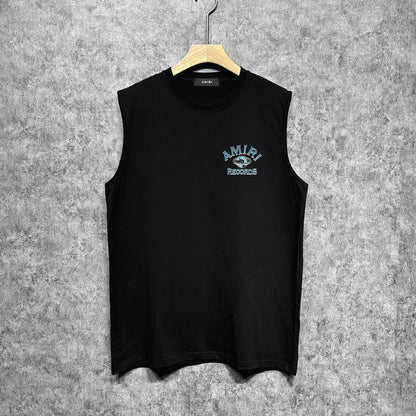 Amiri tank top earth letter printing