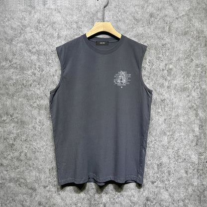 Amiri tank top letter pegasus printing