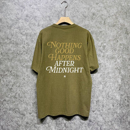 Amiri t shirts earth letter printing short sleeve
