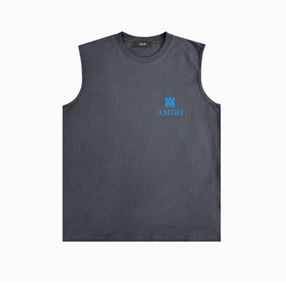 Amiri tank top small spider letter horizontal stripprinting