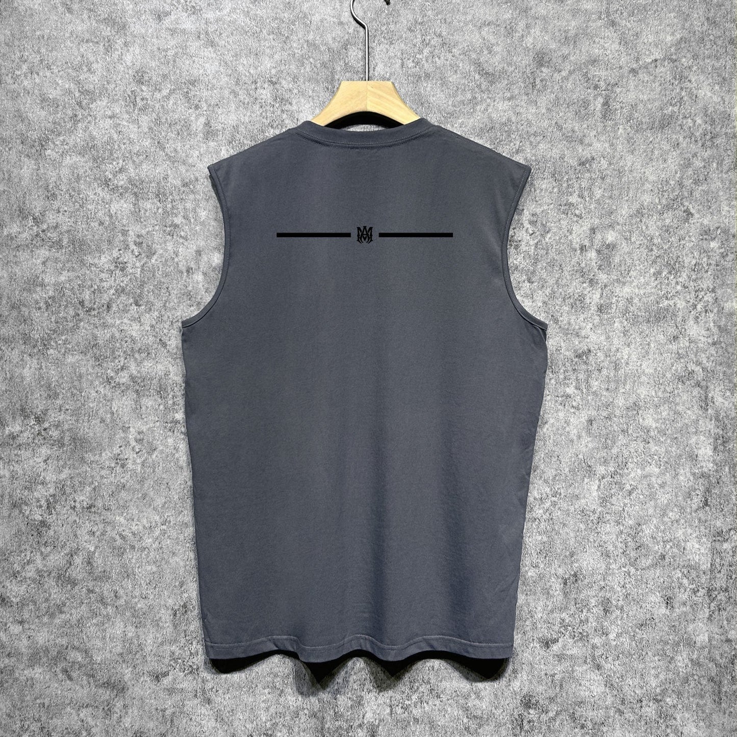 Amiri tank top small spider letter horizontal stripprinting
