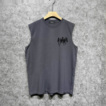 Amiri tank top chain letter printing