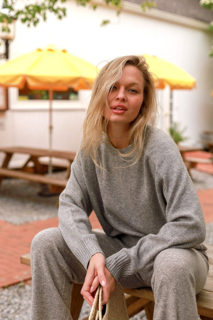 Alicia Cashmere Long Boxy Crew
