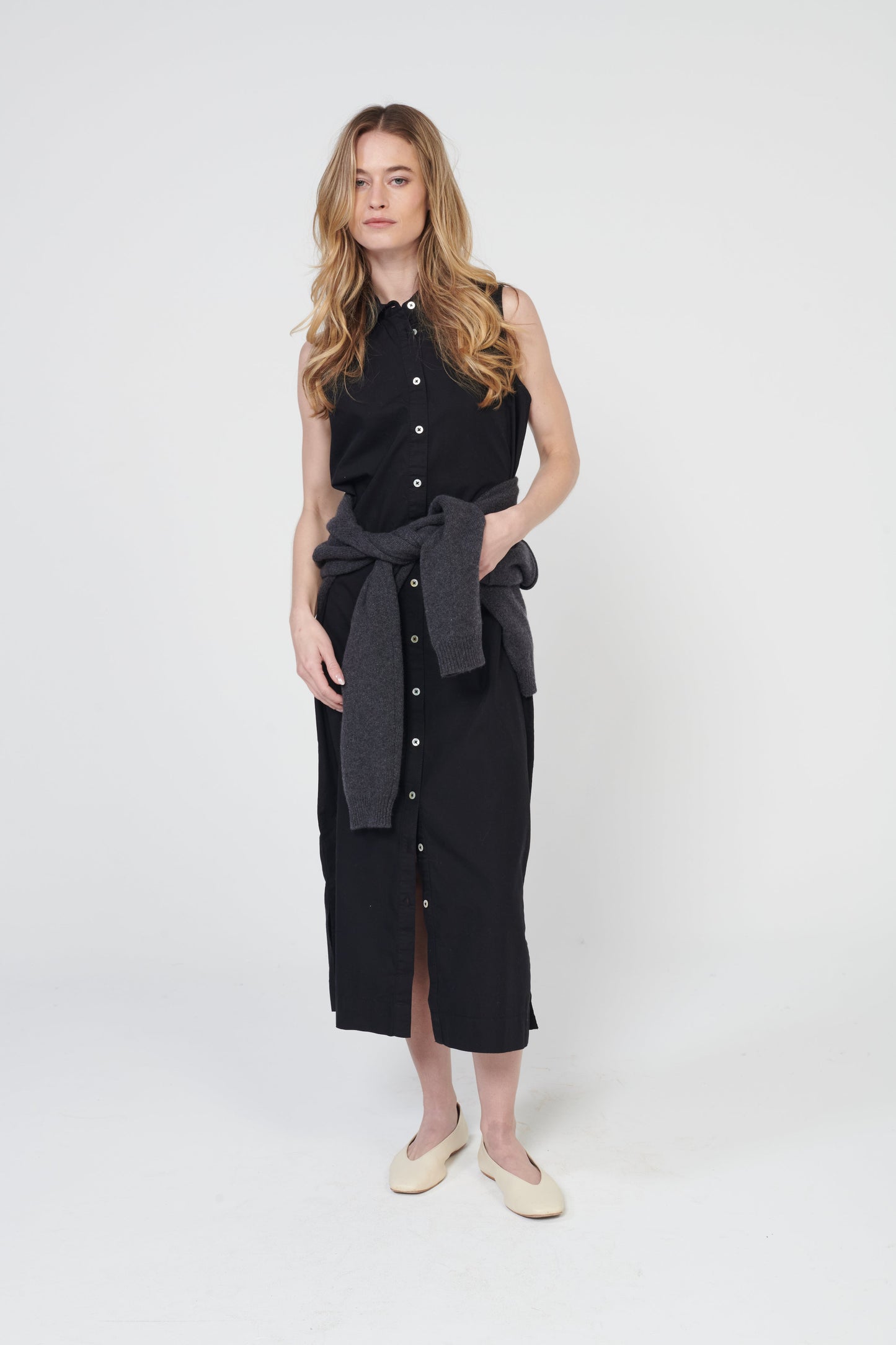 Coastal Poplin Dress