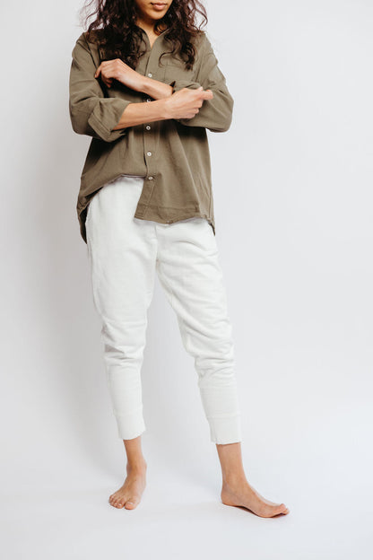 Sale Andi Distressed Button Down Top