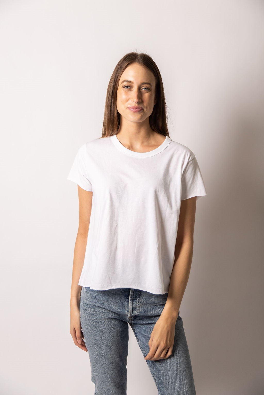 Samantha Raw Edge Tee